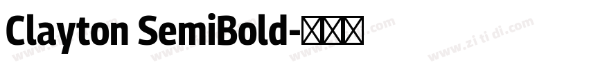 Clayton SemiBold字体转换